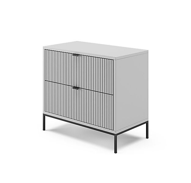 Vicco Nachtschrank Eliza, Grau, 66 x 60 cm (1-St) günstig online kaufen