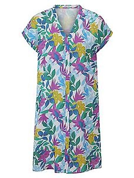 Kleid V-Ausschnitt Peter Hahn weiss günstig online kaufen