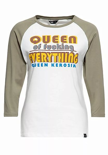 QueenKerosin Langarmshirt Queen Of F*cking Everything mit Print günstig online kaufen