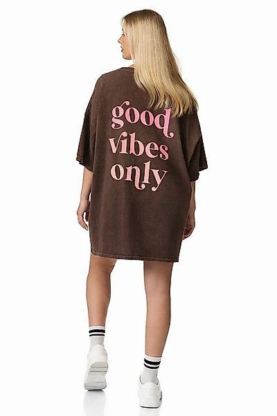 Worldclassca Longshirt Worldclassca Oversized VIBES Print T-Shirt lang Tee günstig online kaufen