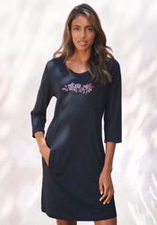 LASCANA Sleepshirt mit 3/4-Ärmeln und kleinem günstig online kaufen