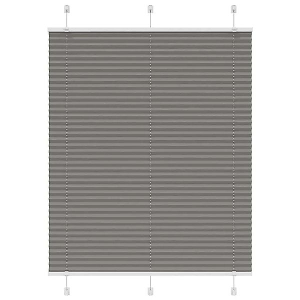 vidaXL Plissee Anthrazit 105x100 cm Stoffbreite 104,4 cm Polyester 4015076 günstig online kaufen
