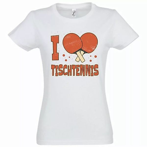 Youth Designz Print-Shirt "I love Tischtennis" Damen T-Shirt mit modischem günstig online kaufen