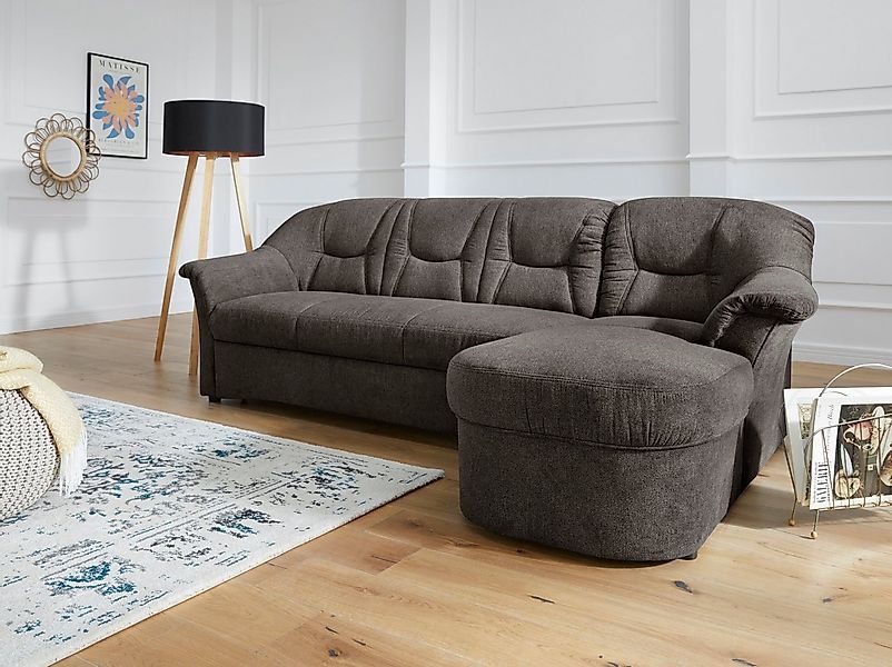 DOMO collection Ecksofa "Sarafina zeitlos und komfortabel, optional mit Fed günstig online kaufen