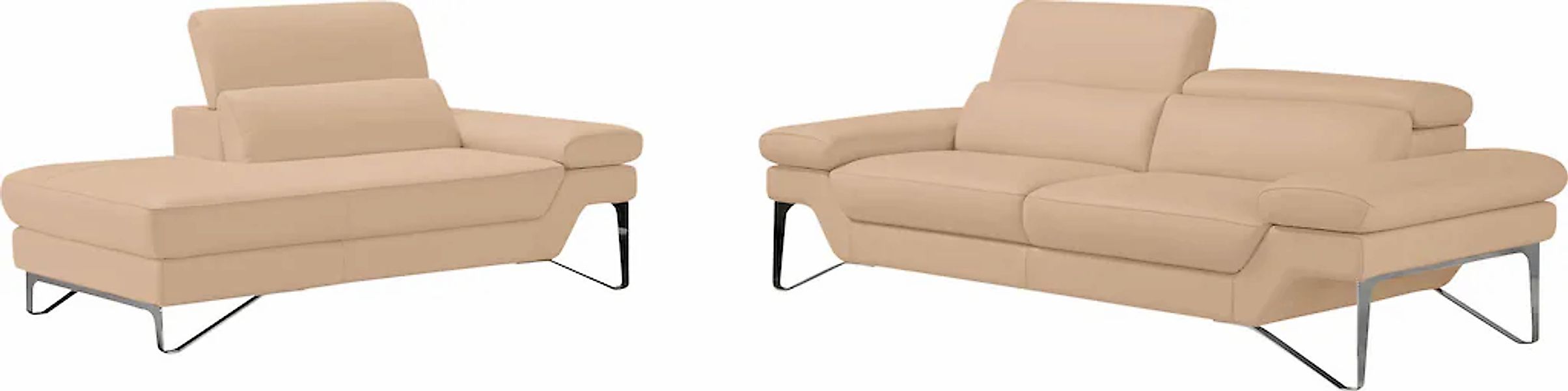 Egoitaliano Polstergarnitur "Princess", Set aus 2,5 Sitzer und Ottomane, Ko günstig online kaufen