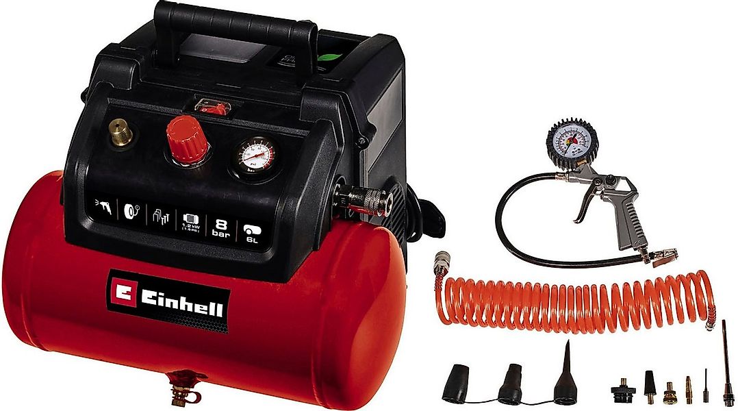 Einhell Kompressor TC-AC 190/6/8 OF, 1200 W, max. 8 bar, Set günstig online kaufen