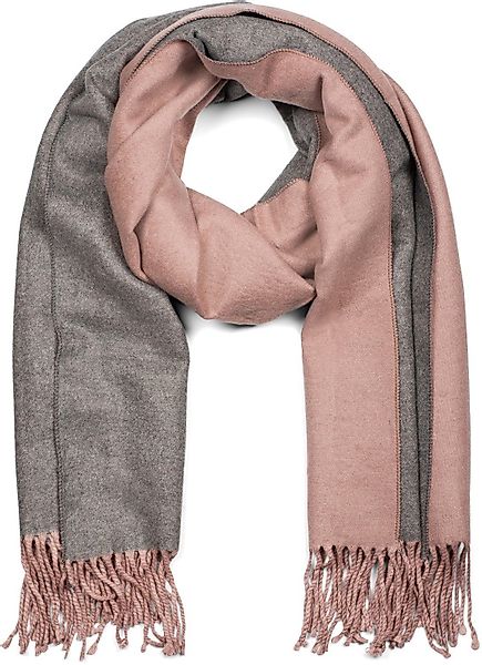 styleBREAKER Modeschal 2-Farbiger Schal mit Fransen, günstig online kaufen