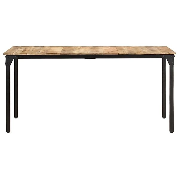 vidaXL Esstisch 160x80x76 cm Raues Mangoholz mit natürlichem Finish günstig online kaufen