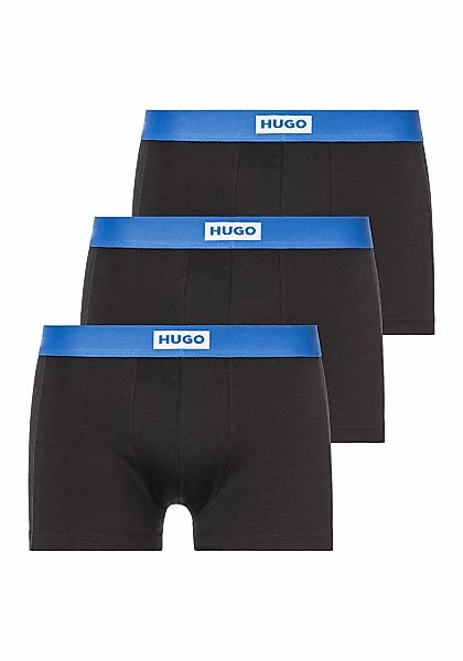 HUGO Underwear Trunk Packung, 3 Stk. mit kontrastfarbigem Bund günstig online kaufen