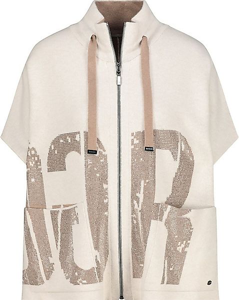 Monari Fleecejacke Wendemantel Wendejacke mit Strass-Details günstig online kaufen