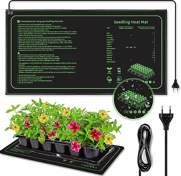 BlingBin Heizmatten 21W Heizmatte Pflanzen, 25*52CM günstig online kaufen