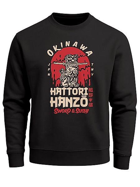 Neverless Sweatshirt Sweatshirt Herren Frontprint Hattori Hanzo Pullover mi günstig online kaufen