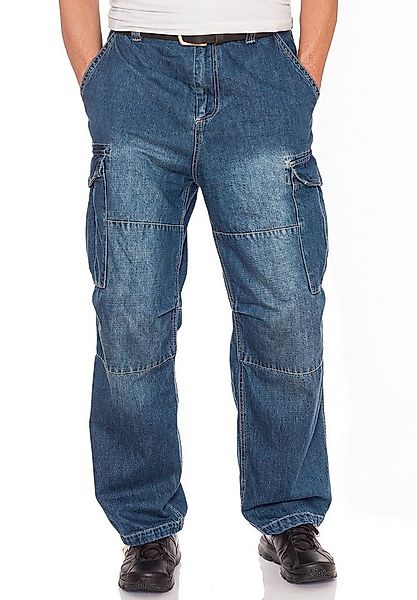 Jet Lag Cargojeans mit weit geschnittenem Bein günstig online kaufen