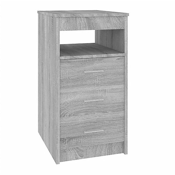 vidaXL Aktenschrank Sideboard mit Schubladen Grau 40x50x76 cm Spanplatte günstig online kaufen