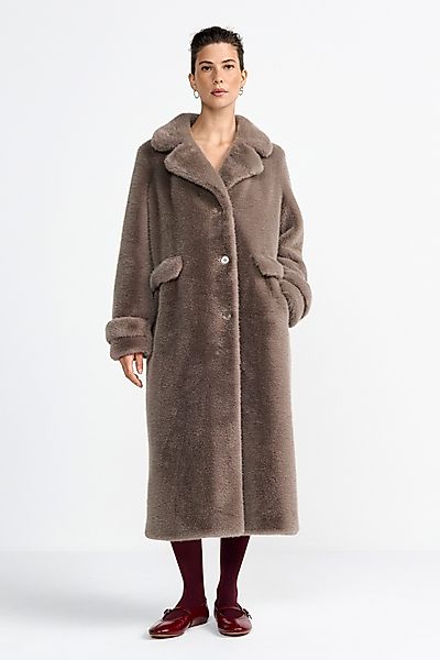 RICHROYAL Fellimitatmantel mit Schlitz hinten, normale günstig online kaufen