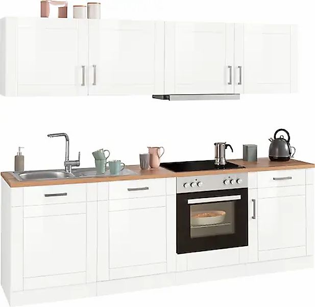 KOCHSTATION Küchenzeile »KS-Tinnum« mit E-Geräten, Breite 240 cm günstig online kaufen