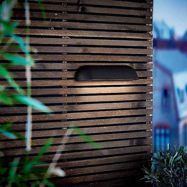 LED-Außenwandleuchte Front 36, schwarz günstig online kaufen