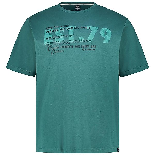 Lerros T-Shirt mit Motiv-Print Farbe dunkelgrün Größe: 6XL günstig online kaufen