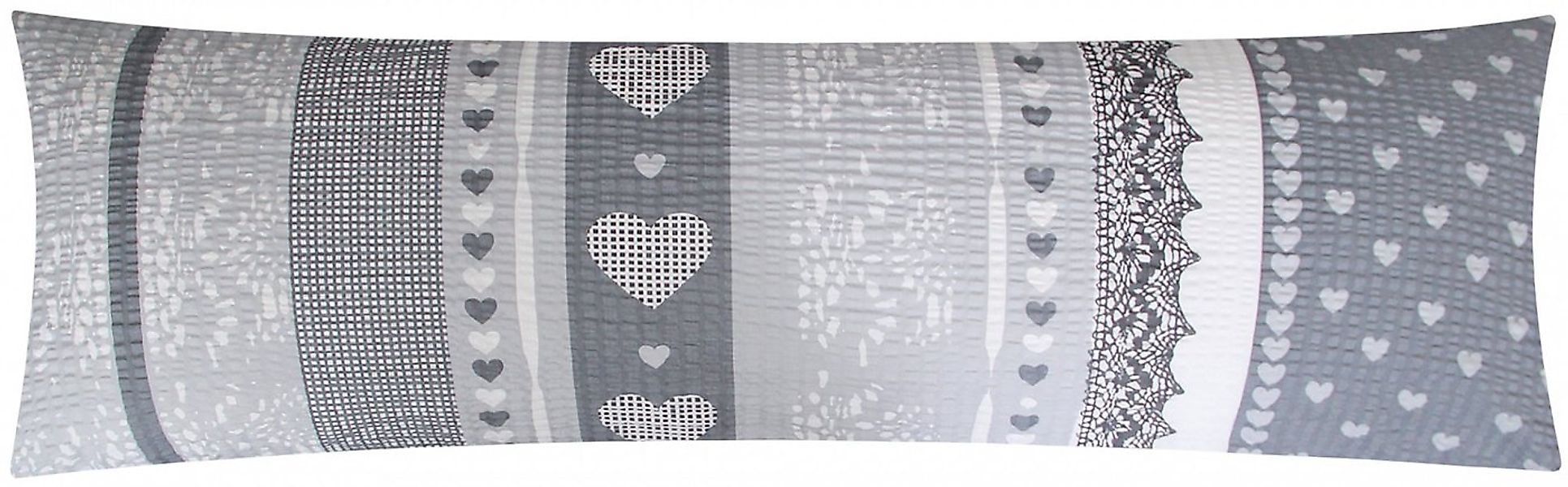 Heubergshop Seitenschläferkissenbezug, (1 Stück), Seersucker 40x145cm 100% günstig online kaufen