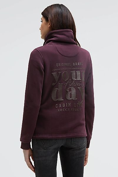 SOCCX Sweatjacke mit Bindeband am Saum günstig online kaufen
