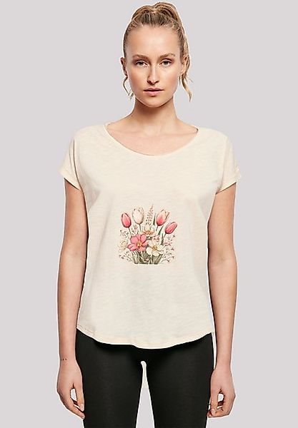 F4NT4STIC T-Shirt Rosa weißer Frühlingsblumenstrauß Premium Qualität günstig online kaufen