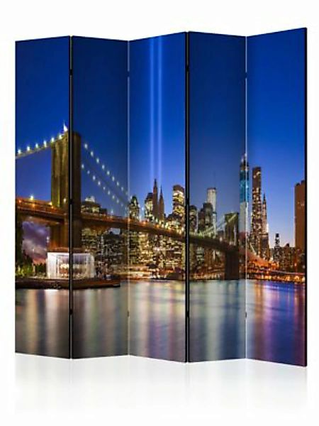 artgeist Paravent Blue New York II [Room Dividers] blau-kombi Gr. 225 x 172 günstig online kaufen