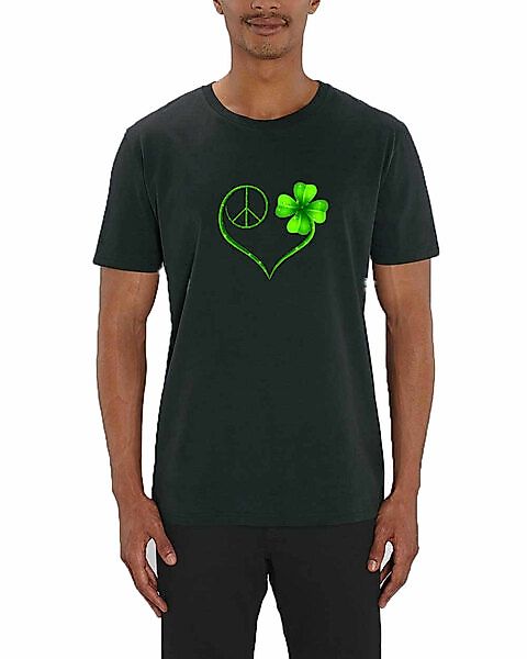 "Heart Of Peace" Print T-shirt Aus Bio Baumwolle günstig online kaufen