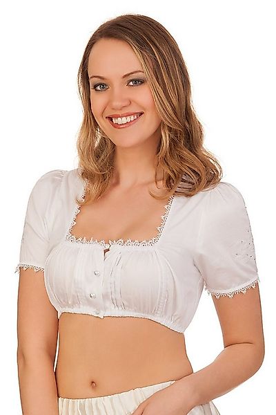 KRÜGER COLLECTION Dirndlbluse Dirndlbluse - GABRIELA - ecru, weiß günstig online kaufen