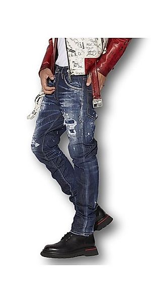 Dsquared2 Regular-fit-Jeans Dsquared2 Dark Ripped Bleach Jeans 54/XXL (38/3 günstig online kaufen