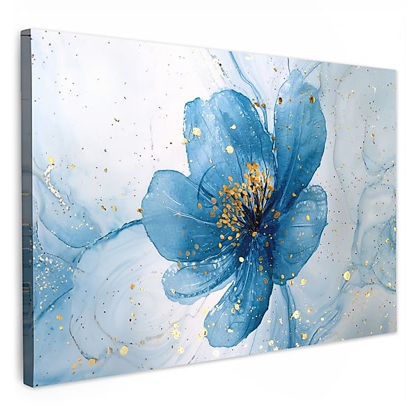 OneMillionCanvasses® Leinwandbild Blumen - Blau - günstig online kaufen