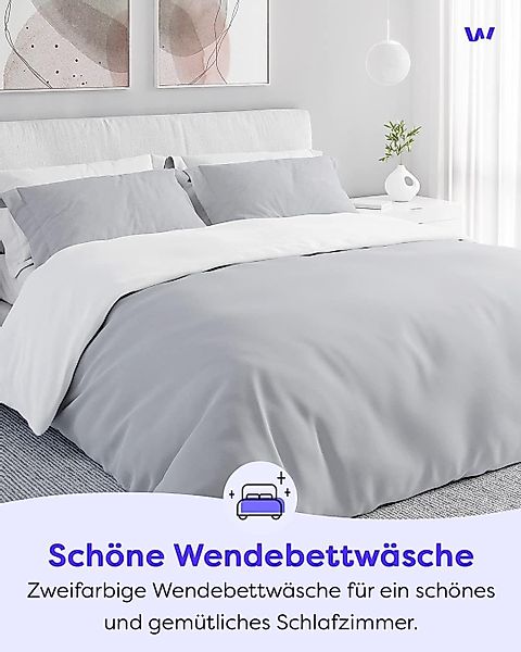 Wolkenfeld Wendebettwäsche Mikrofaser Bettwäsche - Allergiker günstig online kaufen