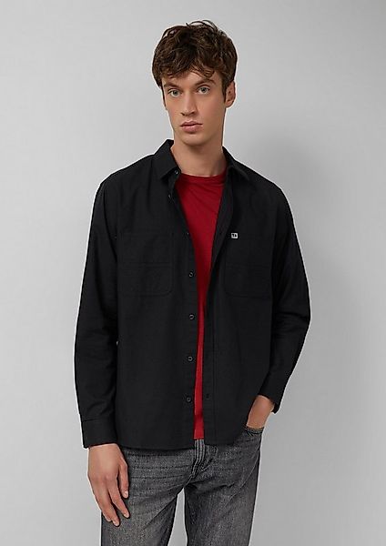 s.Oliver Langarmhemd Hemd Regular Fit: Twillhemd mit Kentkragen und Brustta günstig online kaufen