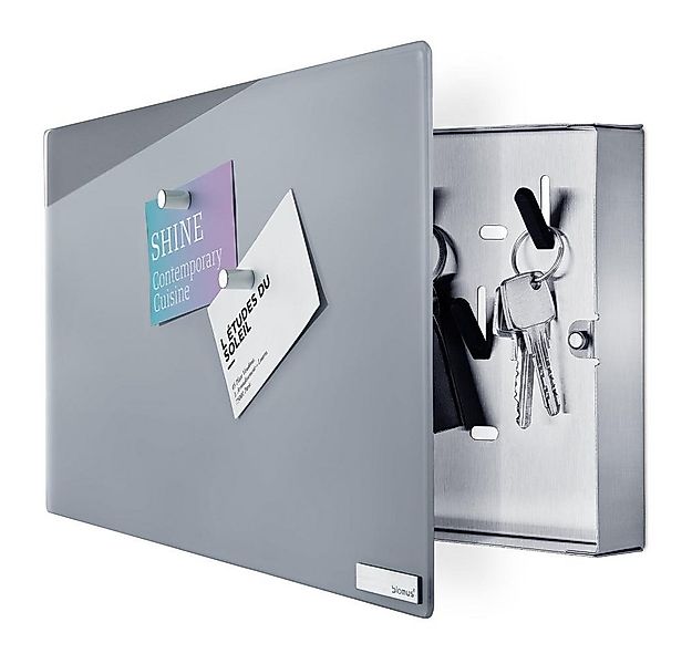 blomus Schlüsselkasten Velio Schlüsselkasten Glasmagnettafel Magnetwand Sch günstig online kaufen