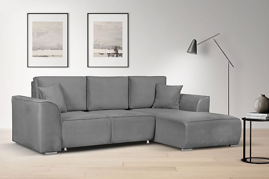 OTTO home Ecksofa »BEATRICE optionale Schlafsofa mit Bettkasten, B/T/H: 265 günstig online kaufen