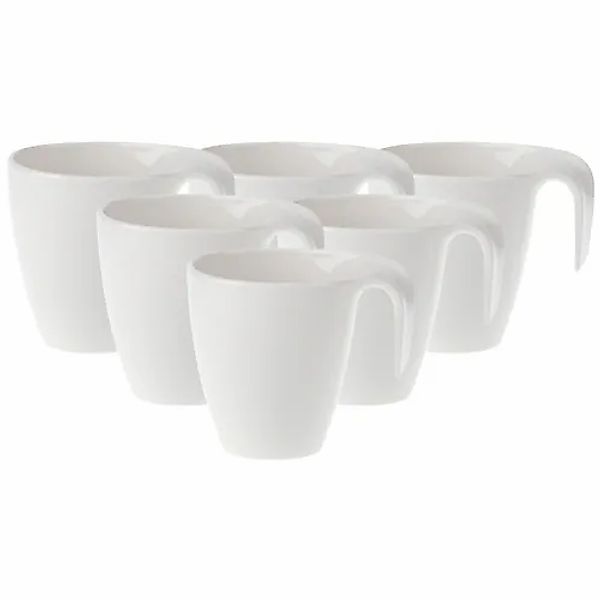 Villeroy & Boch Becher »Kaffeebecher Flow 280 ml 6er Set weiß« günstig online kaufen