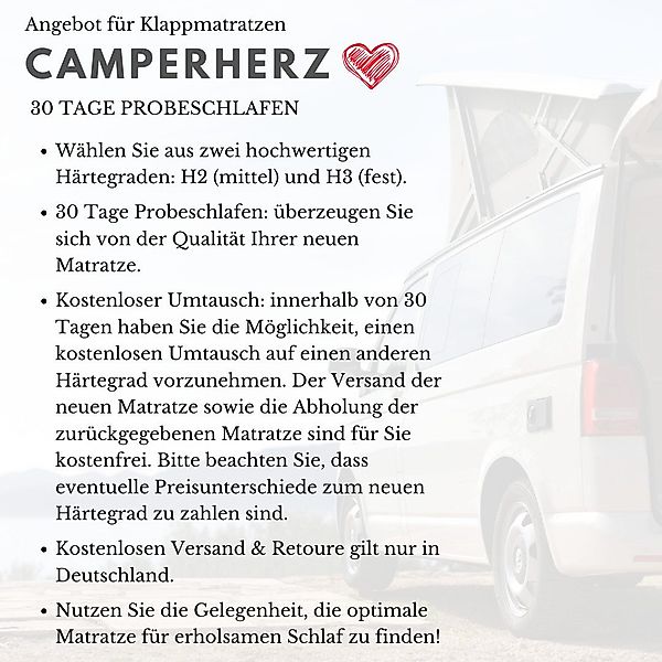 Klappmatratze für VW T5 T6 T6.1 günstig online kaufen