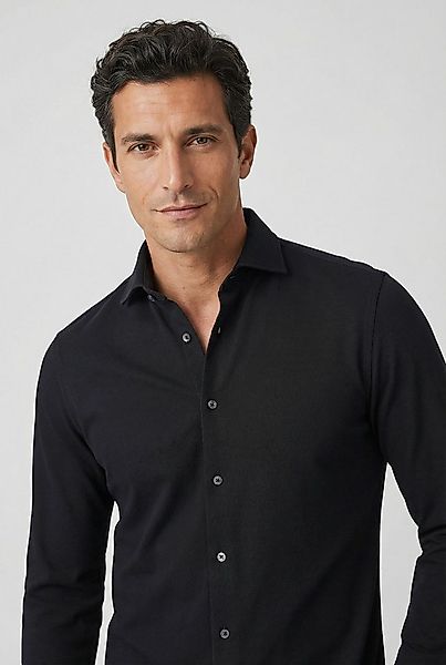 Marc O'Polo Langarmhemd Shaped Fit, mit feiner Piqué-Struktur günstig online kaufen