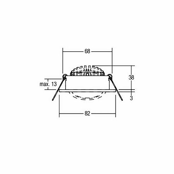 Brumberg LED-Einbaustrahler 7W 230V rund chrom - 38261023 günstig online kaufen