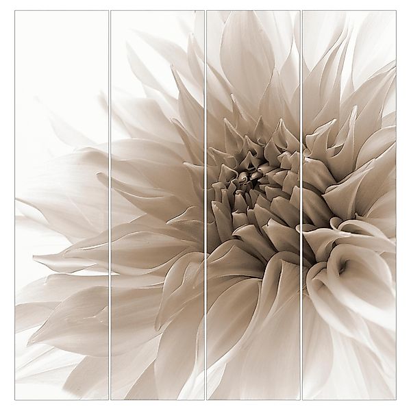 Bilderdepot24 Schiebegardine modern Flächenvorhang blickdicht Dahlie günstig online kaufen