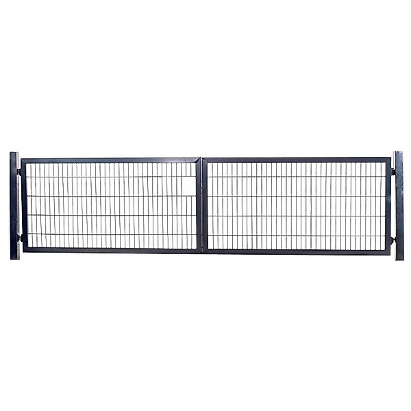 Gartentor Industrietor für Doppelstabzaun 8/6/8 mm Anthrazit 300 cm x 180 c günstig online kaufen