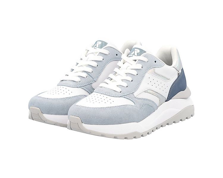 Rieker (Rauhleder) W2500 weiss/blau Damen Sneaker günstig online kaufen