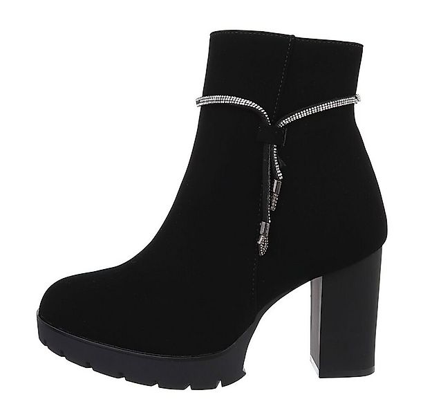 Ital-Design Damen Elegant High-Heel-Stiefelette (84633896) Blockabsatz High günstig online kaufen