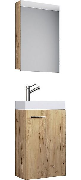 VCM Waschtisch 3-tlg Gäste WC Waschplatz Waschtisch Slito Schrank (3-St) günstig online kaufen