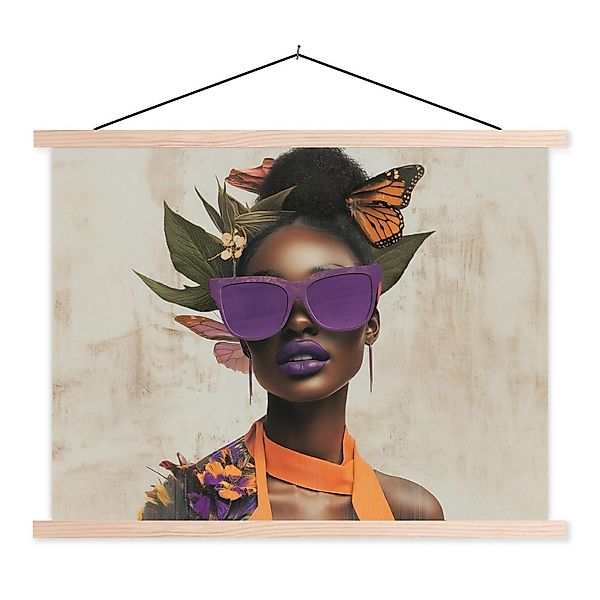 MuchoWow Poster Frau - Sonnenbrille - günstig online kaufen
