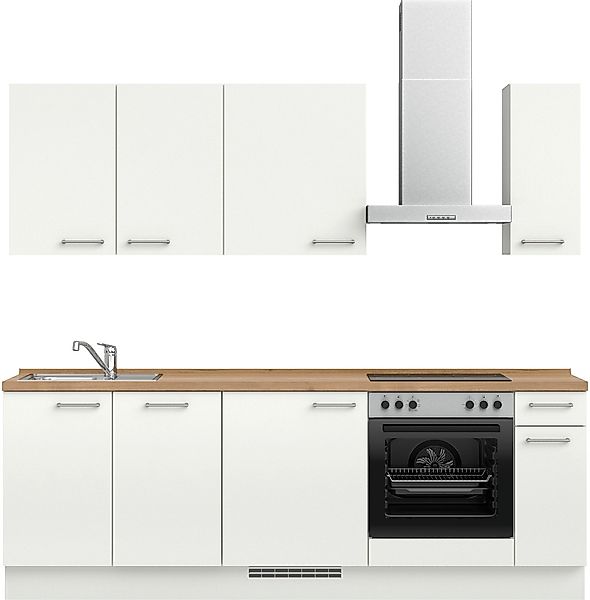nobilia Küchenzeile ""Laser I", Ausrichtung wählbar, Breite 240 cm" vormont günstig online kaufen
