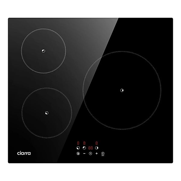 CIARRA Induktionskochfeld 60 cm 3 Kochfelder Einbau-Induktion VM3BIH-F günstig online kaufen