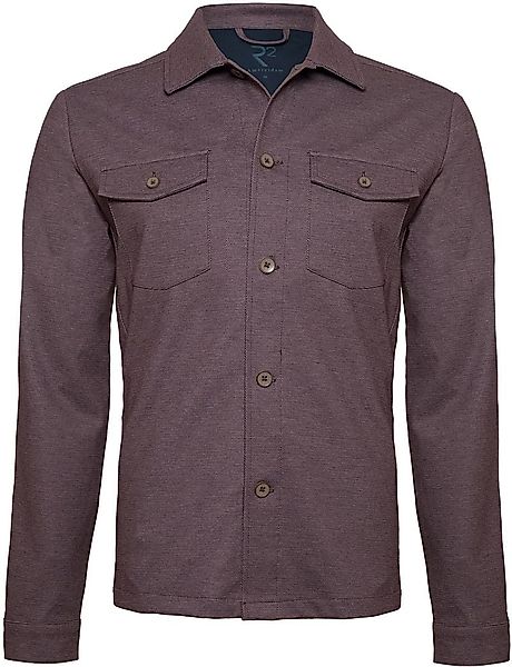 R2 Overshirt Melange Bordeaux - Größe L günstig online kaufen