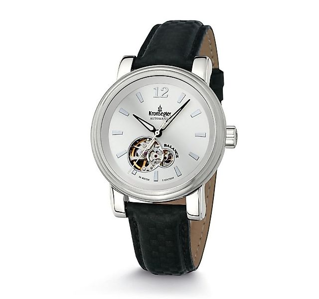 Kronsegler Automatikuhr Balance T-Edition Herrenuhr 40 mm mit Lederband, of günstig online kaufen