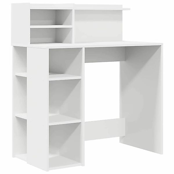vidaXL Schreibtisch mit Stauraum Weiß 90 x 48 x 101,5 cm Holzwerkstoff 8695 günstig online kaufen