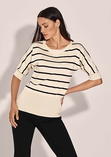 MADELEINE Strickpullover Ringelpullover mit Halbarm und günstig online kaufen